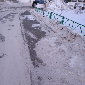 Мы очистили участок дороги